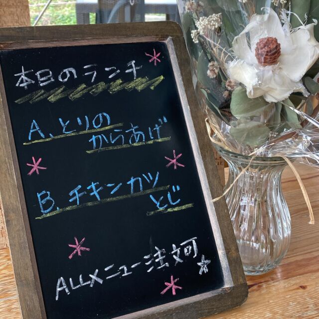 2024.10.16 Wed.
こんにちは。こたま食堂です。

今日はあいにくの曇り空ですが、
明るい店内でゆったりとランチタイムをお過ごしください☺️

今日の日替わりランチは、
A定食ランチ　1200円
#とりのからあげ

B軽食ランチ  800円
#チキンカツ

#こたま食堂
#和歌山ランチ
#日替わりランチ