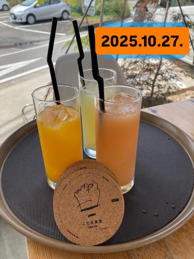 2025.10.27.
・
こんにちは、こたま食堂です♪
・
わかやまペイ10月末まで！ご利用お待ちしてます♪
・
スポーツの秋🍂
イベントの秋🍂
楽しむ前や汗流した後に
こたま食堂のお食事でリフレッシュしてください
・
本日日替わりランチ
A
メインメニュー表どれでもOK
・
B
ドライカレー
ハヤシライス
オムライス
・
皆様のお越しをお待ちしております♪
・
⚠️10/31（金）夜の部は貸し切りとなります。
ご了承ください
・
こたま食堂ではパーティプランなどもご用意しております♪皆様のお祝い、集まりにご利用ください♪
・
#こたま食堂#洋食と家庭料理#宮前駅周辺#和歌山ランチ#テラス席ペット同伴OK#電車が見られるお店🚃#宮前駅周辺#きのくに線沿い#wakayama#本日のビール#わかやまペイ